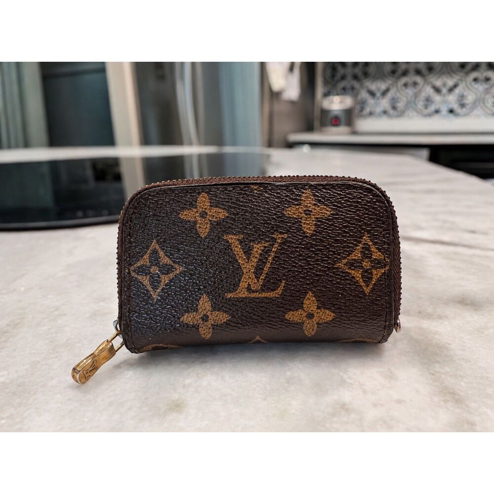 Vintage Louis Vuitton Monogram Double Zip Coin Purse Made in France